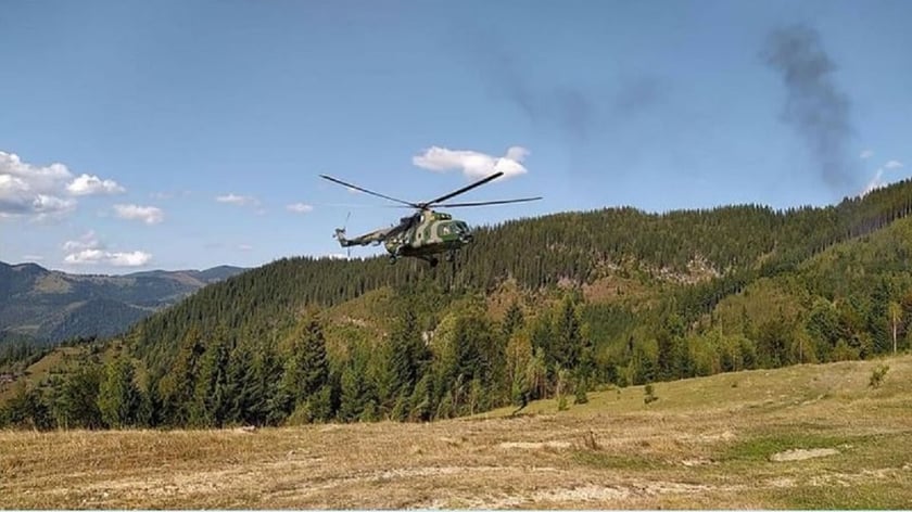 На Прикарпатті нацгвардійці відпрацювали польоти у горах (ФОТО)