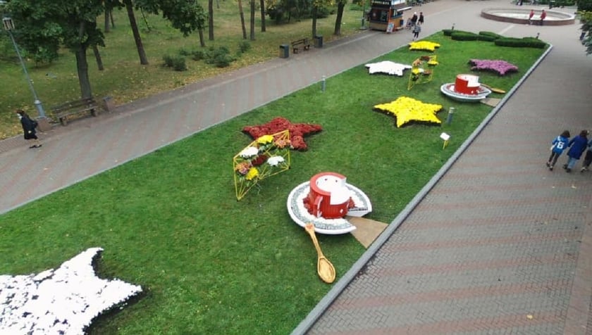Нова фотозона: у Києві в парку “Перемога” встановили велетенські чашки (ФОТО)