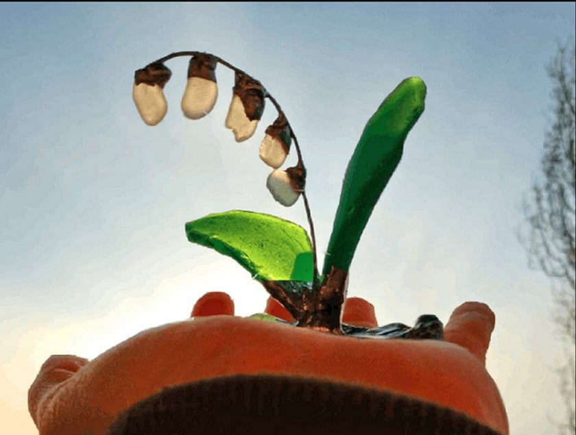 Одеситка створила первоцвіти з морських скелець (ФОТО)