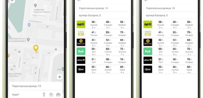 В Україні розробили додаток Taxi Scanner для порівняння вартості таксі
