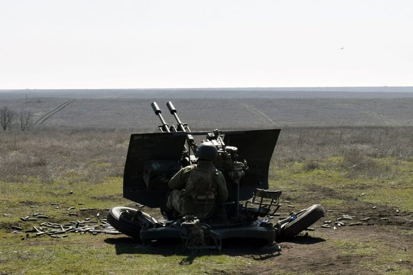 Зенітники провели тренувальні стрільби з установок ЗУ-23-2 (ФОТО)