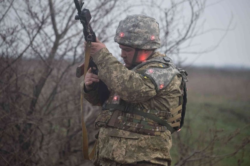 Українські військові тренуються з новою системою LaserTag (ФОТО)