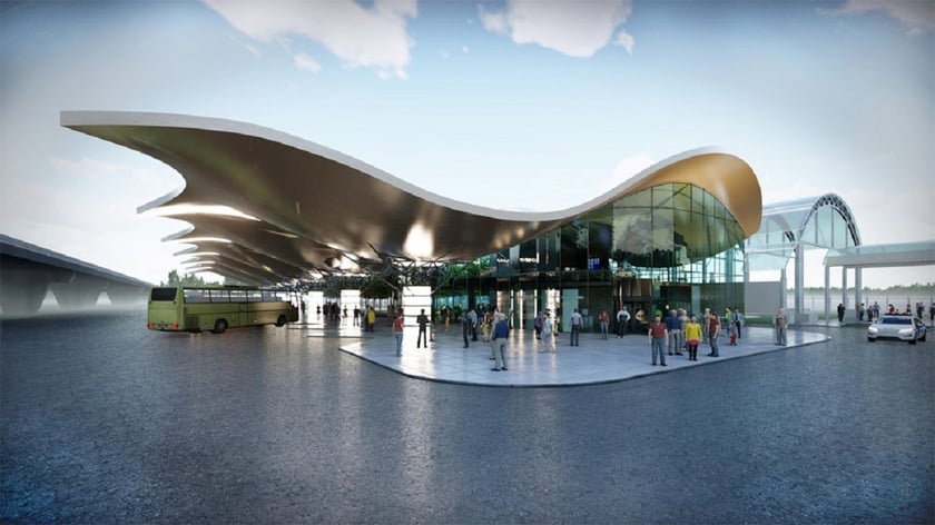 Для аеропорту Бориспіль розробили футуристичний проєкт автостанції