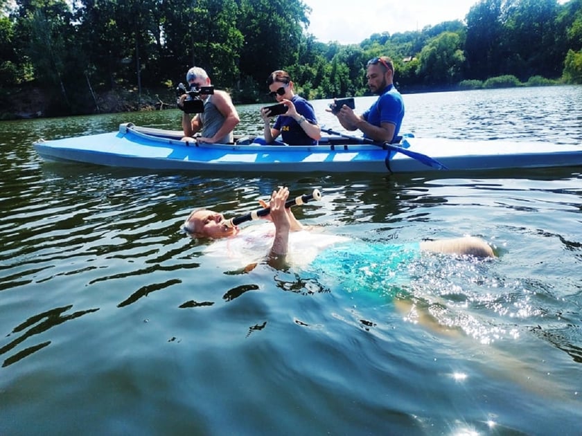 Заплив із флейтою: харків’янин встановив незвичний рекорд (ФОТО)