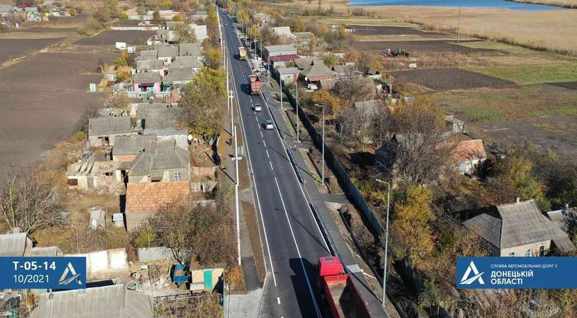 На Донеччині капітально відремонтували дорогу «Добропілля-Лиман»