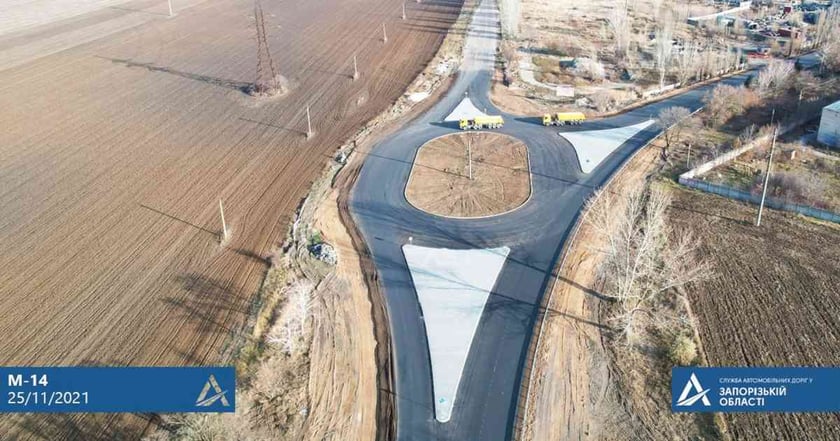 На трасі М-14 відремонтували 30-кілометрову ділянку біля Мелітополя