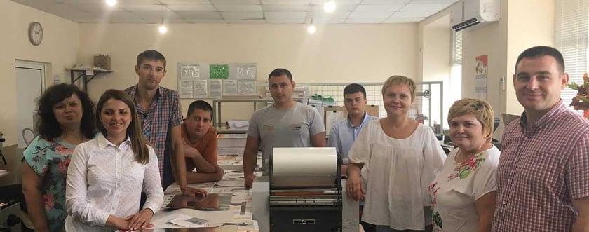 Лисичанська друкарня на Луганщині отримала від USAID сучасне обладнання