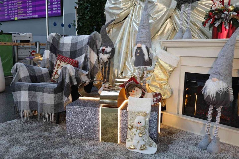 В аеропорту «Бориспіль» з’явилася  різдвяна фотозона