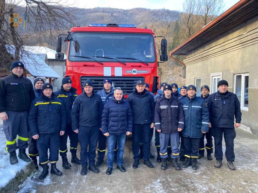 На Закарпатті рятувальники отримали пожежний автомобіль підвищеної прохідності