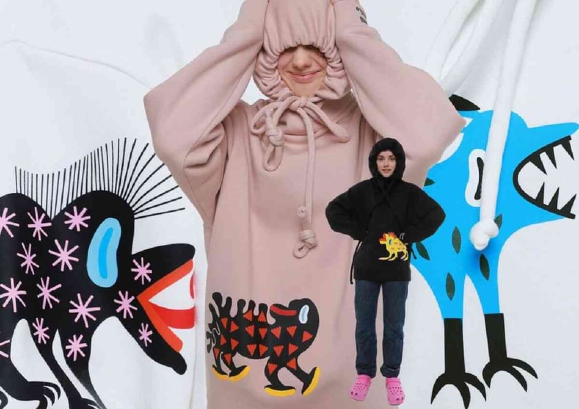 Український бренд RCR KHOMENKO випустив худі з роботами Марії Примаченко