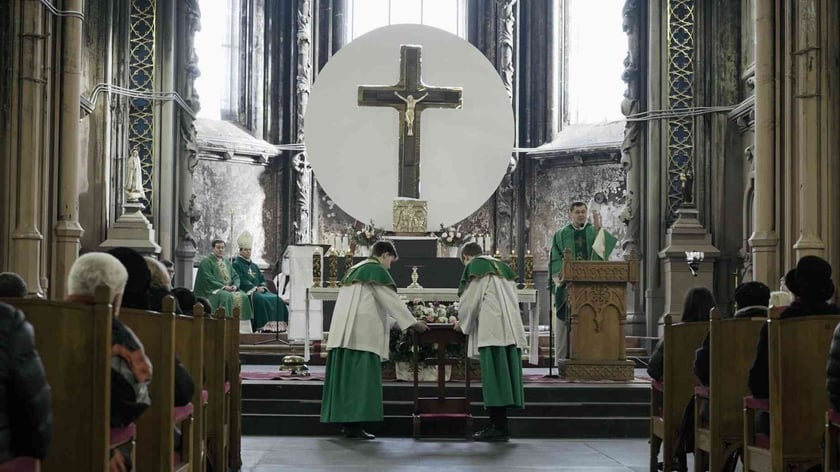 У костелі святого Миколая в Києві відновили богослужіння (ВІДЕО)