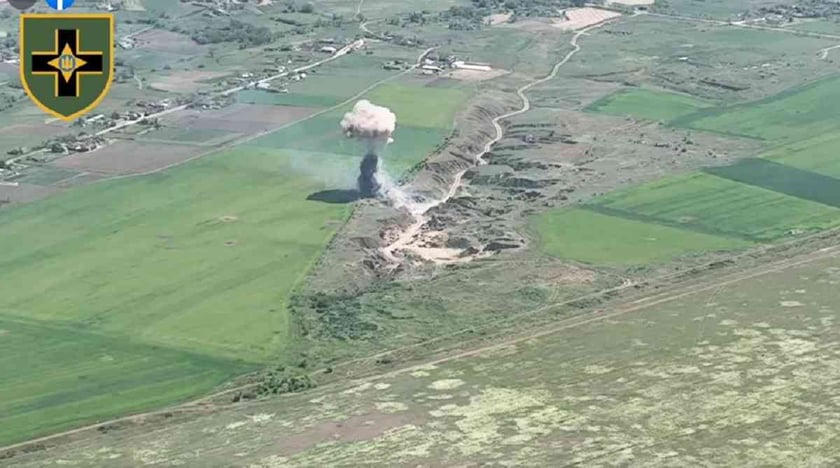 Воїни 28-ї ОМБр знищили ворожу артустановку із боєкомплектом (ВІДЕО)