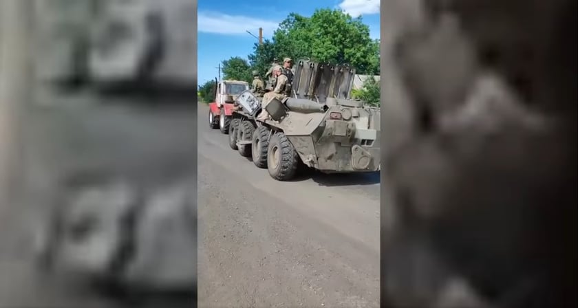 Бійці тероборони Дніпра затрофеїли ворожий БТР-80 (ВІДЕО)