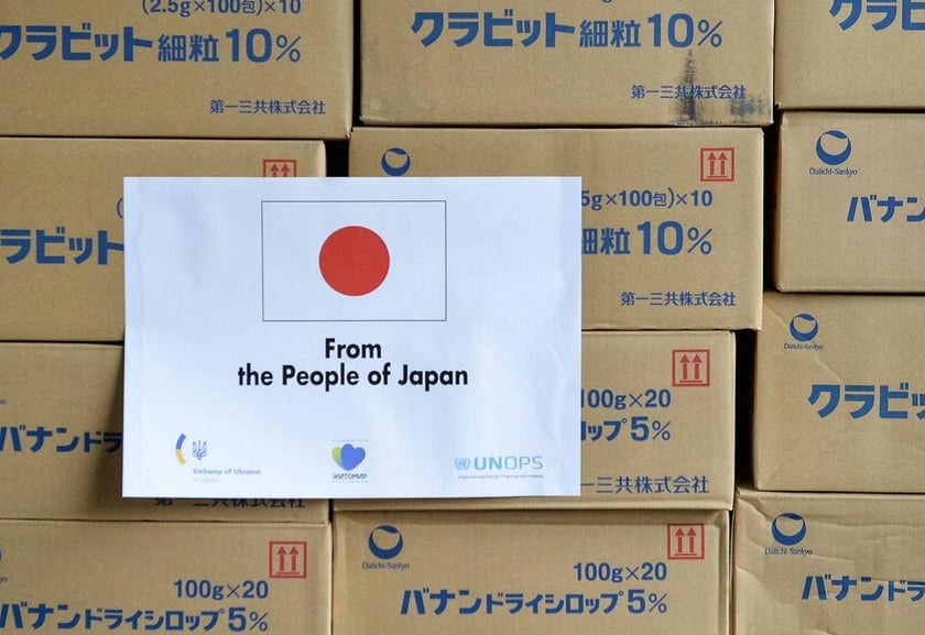 Житомирщина отримала 60 тонн медикаментів від Японії