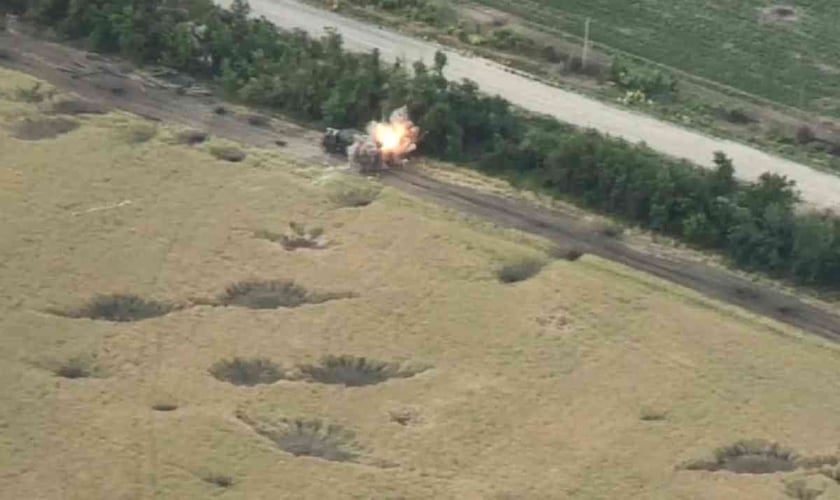 Танкісти 17 ОТБр знищили ворожу вантажівку (ФОТО)