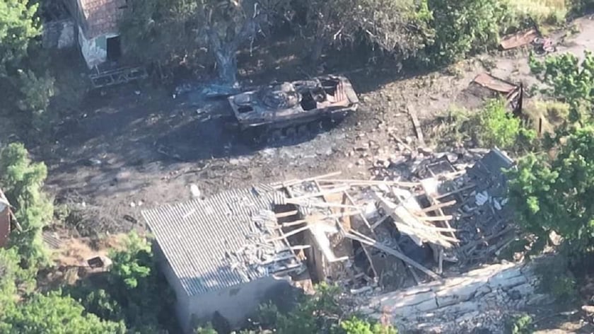 Грузинський легіон ЗСУ розгромив ворожу БМП-2