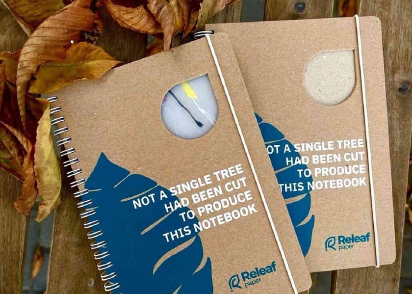 В Україні створили екоблокнот із опалого листя