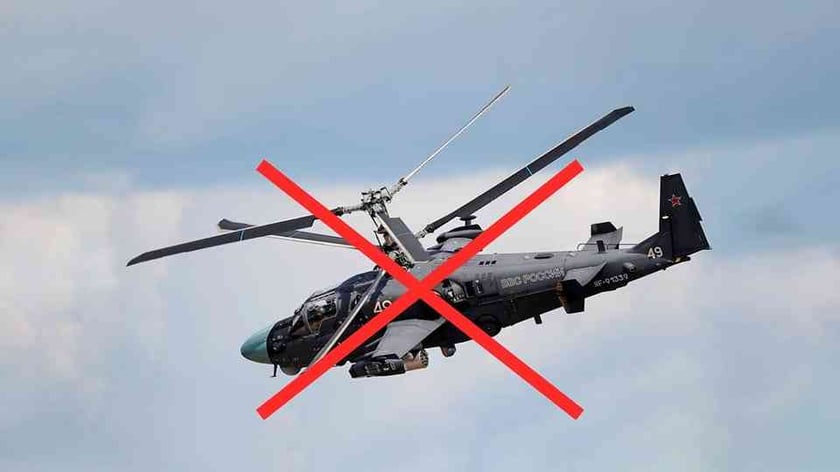 Одеська бригада збила російський вертоліт Ка-52 над Херсонщиною