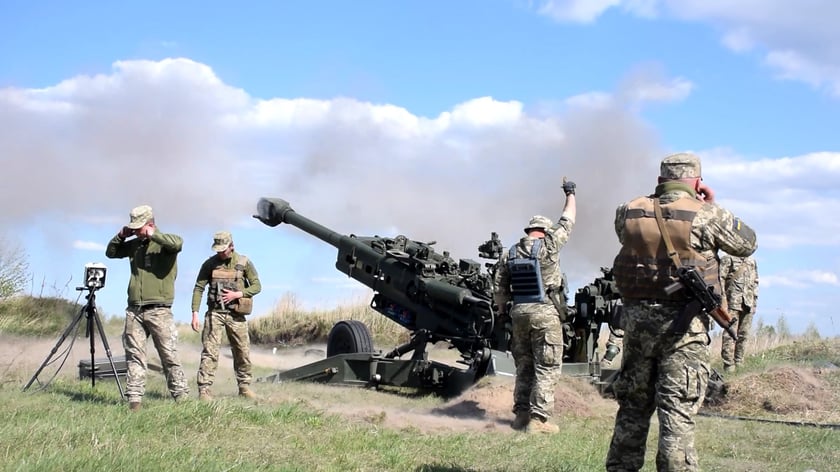 44 артбригада накрила штаб окупантів та три гармати «Гіацинт-Б» (ВІДЕО)