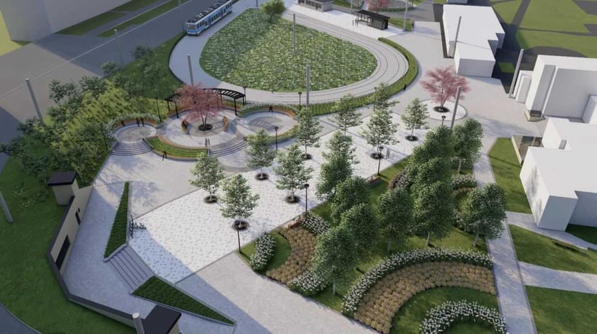 У Києві презентували концепцію скверу поблизу станції «Героїв Дніпра»