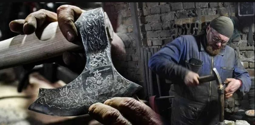 На Волині ветеран виготовляє сокири, якими нагороджують військових