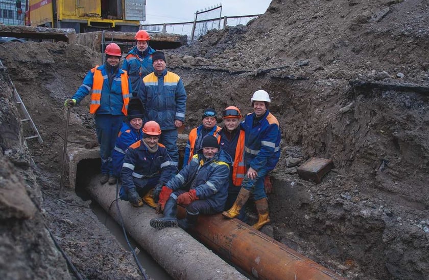 Київтеплоенерго замінило ділянку тепломережі без відключення опалення