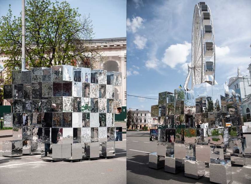 На Контрактовій площі Києва встановили «антикорупційний» артоб’єкт. Що він символізує (ФОТО)