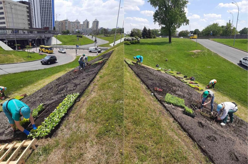 У Києві з’явиться квітник-панно «Вперед до перемоги» (ФОТО)