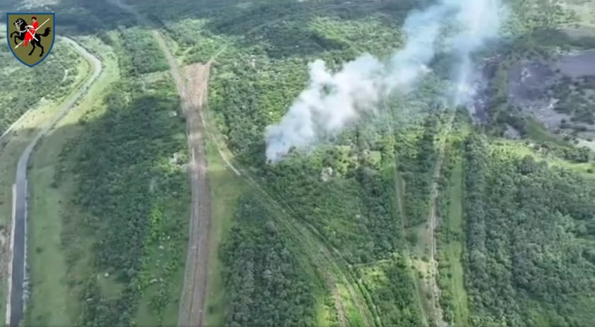 110 бригада влаштувала яскравий феєрверк на складі боєприпасів окупантів (ВІДЕО)