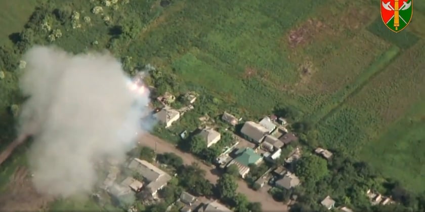 ЗСУ з першого пострілу знищили БМ-21 «Град» на Бахмутському напрямку (ВІДЕО)