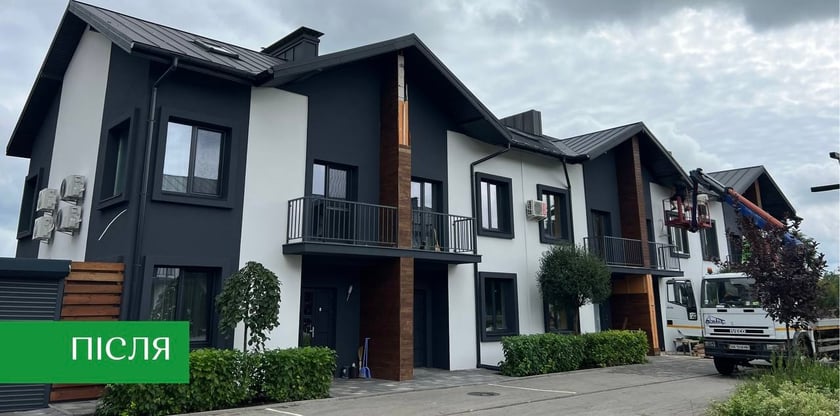 У Бучі відновили таунхауси, що були пошкоджені під час окупації (ФОТО)