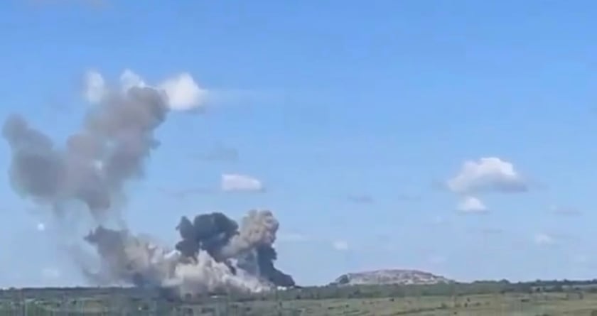 На Луганщині ЗСУ знищили склад російських ракет (ВІДЕО)