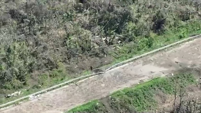 На Бахмутському напрямку прикордонники знищили укріплення загарбників (ВІДЕО)
