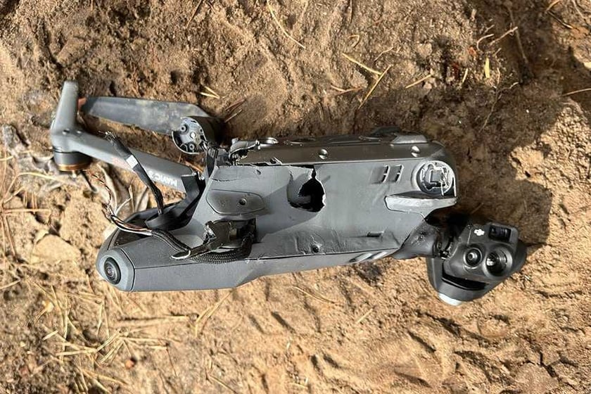 Нацгвардійці знищили російський дрон, що намагався атакувати їхні позиції (ФОТО)