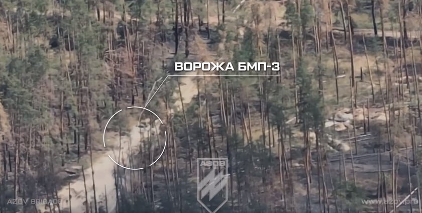 Бійці «Азова» знищили п’ять ворожих БМП (ВІДЕО)