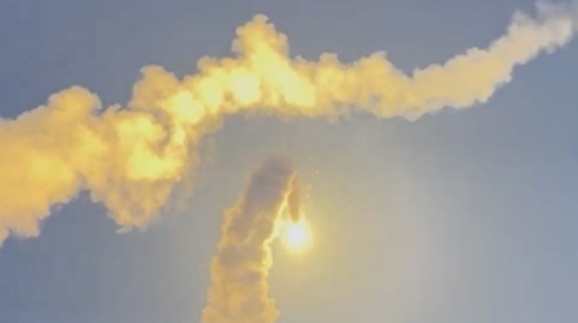 У Повітряних силах показали момент збиття російської ракети над Одещиною (ВІДЕО)