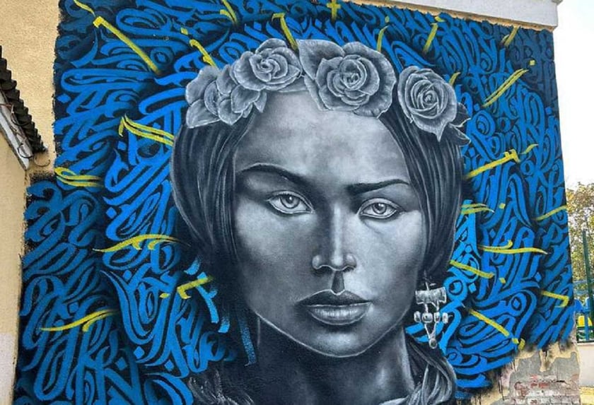 Американські волонтери створили нові мурали на пошкоджених будинках Бучі