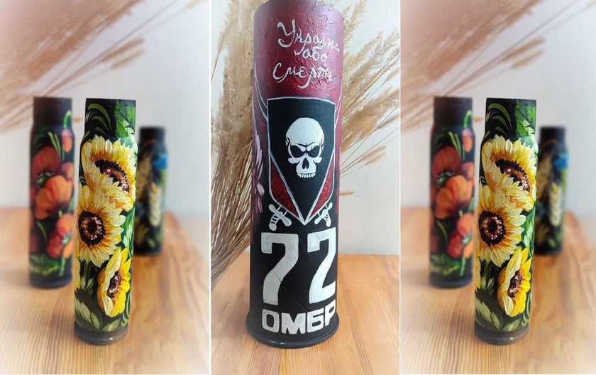 Запустили проєкт з розмалювання використаних артефактів війни «Українська артзброя»