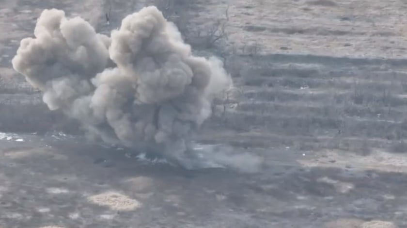 Аеророзвідники знищили російський наземний дрон мінування (ВІДЕО)