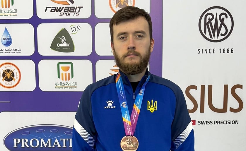 Павло Коростильов на чемпіонаті світу з кульової стрільби