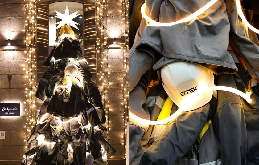 У Києві встановили символічну «Ялинку світла» на честь енергетиків (ФОТО)