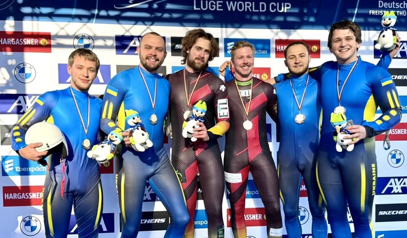 Українці здобули дві медалі в одній гонці на Кубку націй із санного спорту