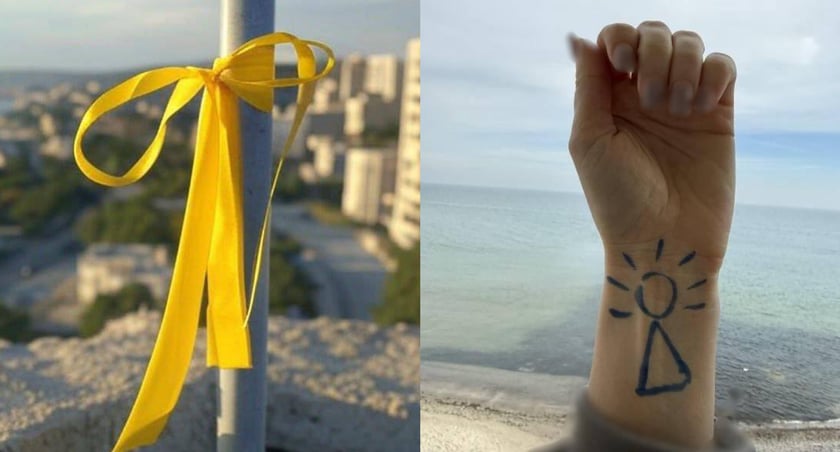 «Тут Україна»: учасники руху спротиву провели акцію на ТОТ до річниці повномасштабного вторгнення