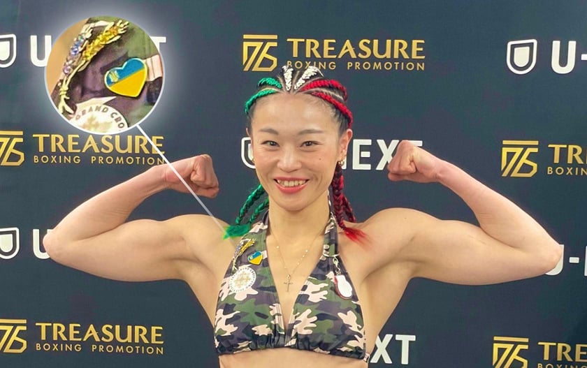 «Жест, який бачать мільйони»: японська боксерка підтримала Україну перед боєм (ФОТО)