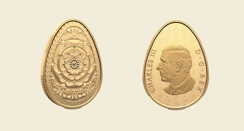 У Канаді випустили колекційну монету у формі української писанки