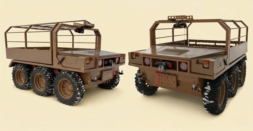 В Україні розробили наземний дрон, який може перевозити до 700 кг вантажу