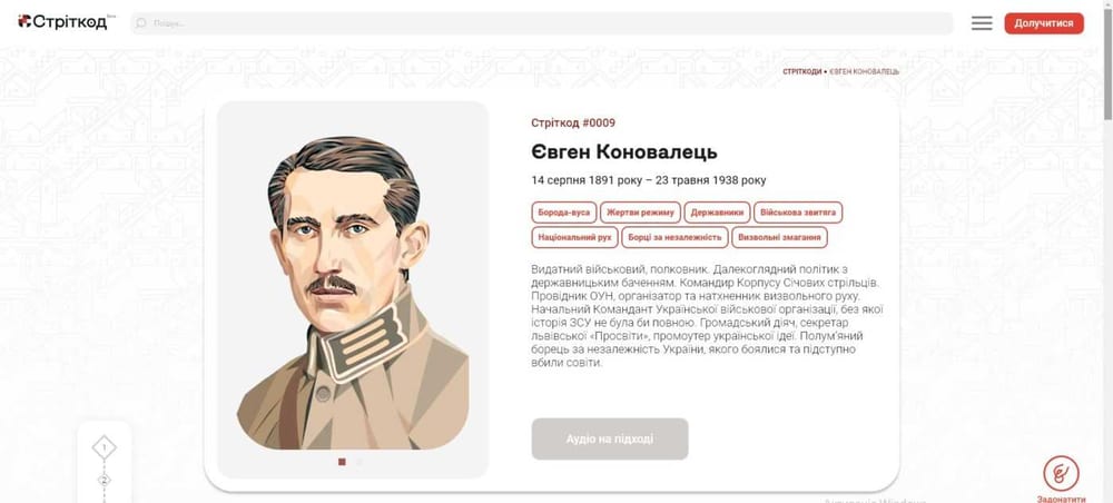 У Києві команда однодумців створює вуличні таблички про українських діячів
