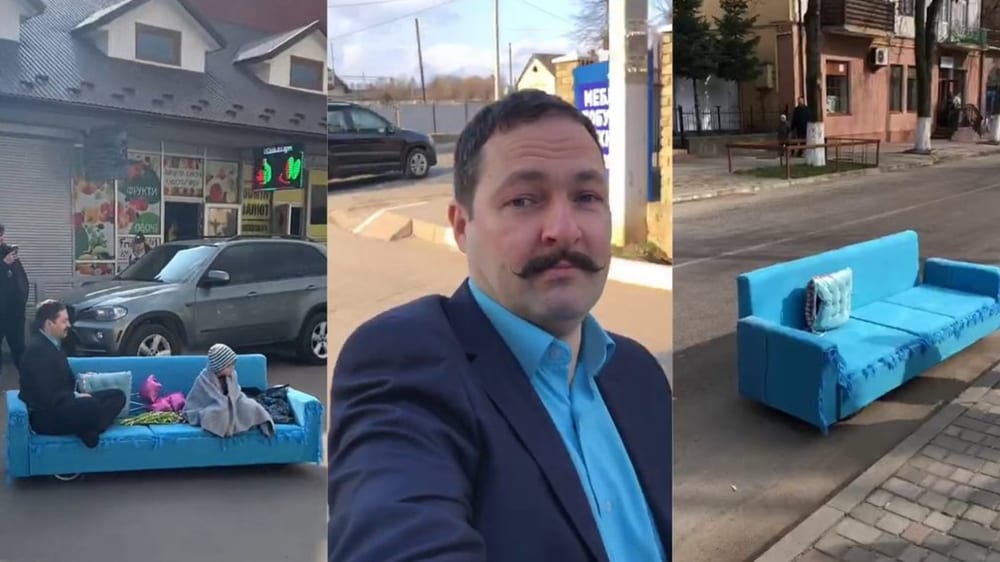 Винахідник зі Слов’янська змайстрував диван на колесах
